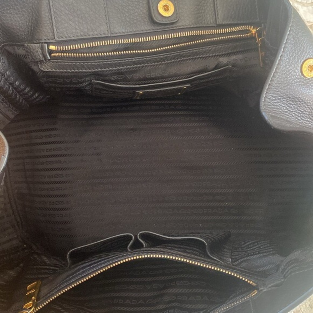 Prada Black Leather Tote